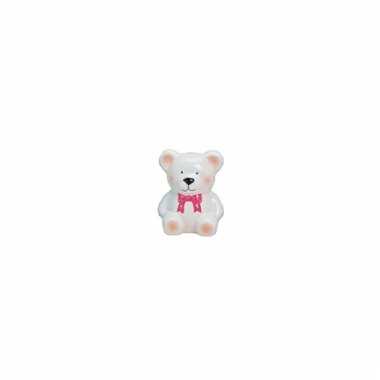 Kinder beer spaarpot wit