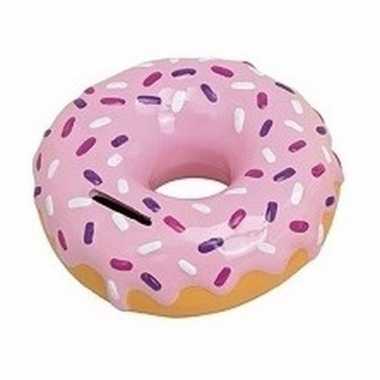 Kinder donut spaarpot roze