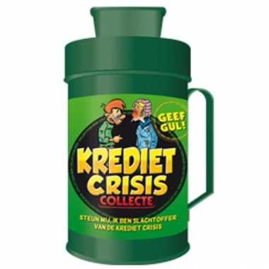 Kinder  Krediet crisis collectebus spaarpot