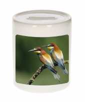 Kinder dieren foto spaarpot bijeneter vogel vogels spaarpotten jongens meisjes