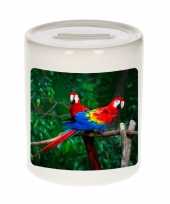 Kinder dieren foto spaarpot papegaai papegaaien spaarpotten jongens meisjes