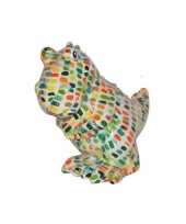 Kinder spaarpot dinosaurus wit