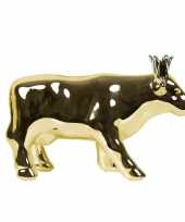 Kinder spaarpot koe goud kroon