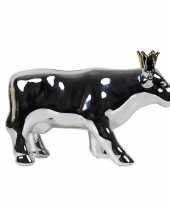 Kinder spaarpot koe zilver kroon