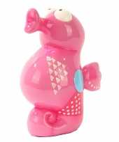 Kinder zeepaard spaarpot roze